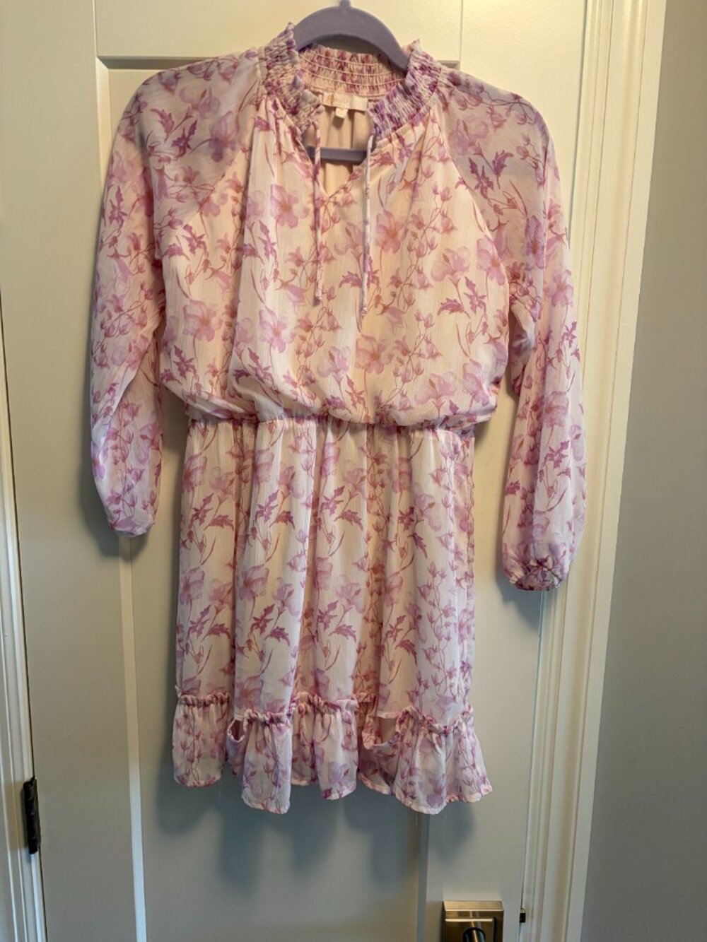 GB Girls Long-Sleeve Chiffon mini dress